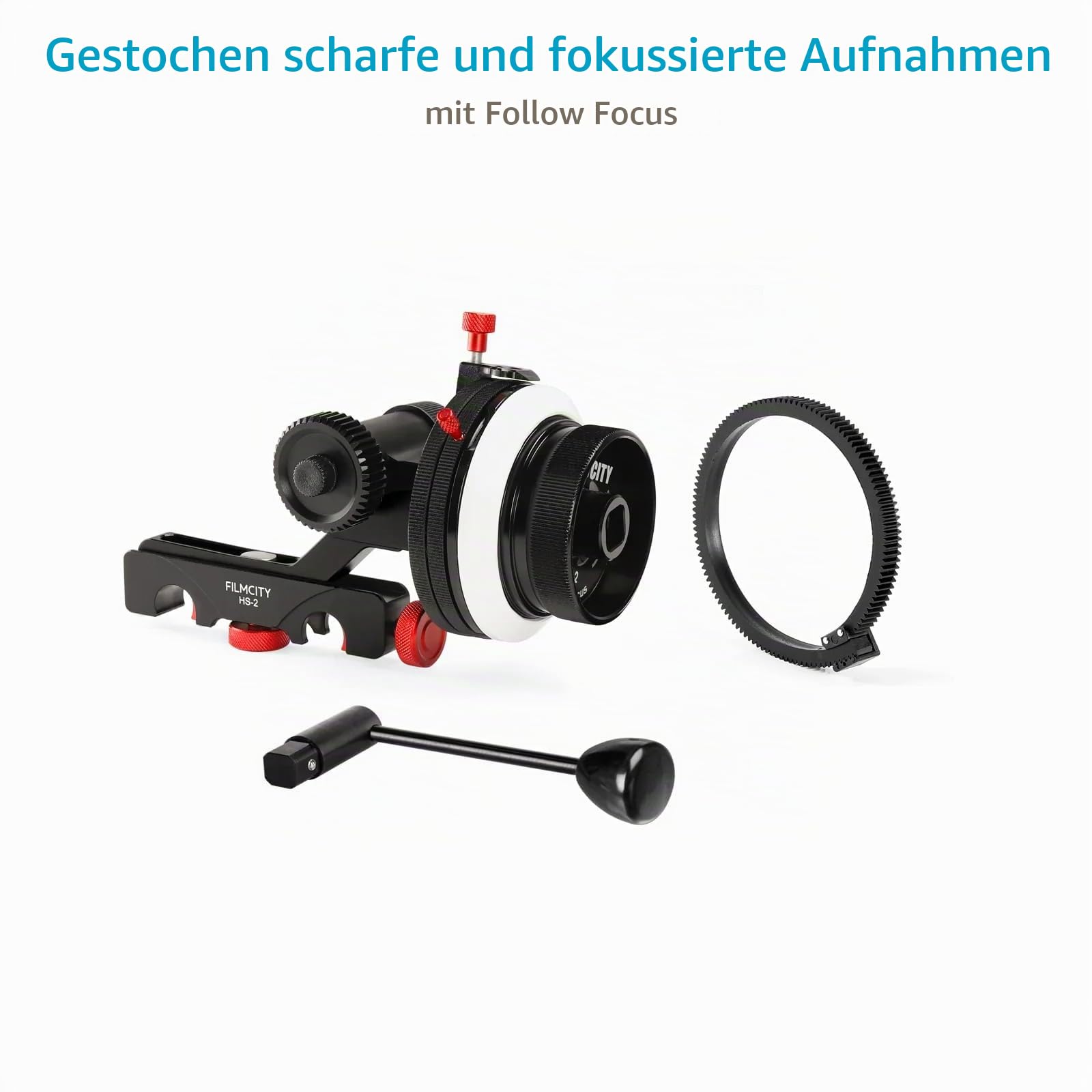 FC-03 Kamera Schulter-Rig Kit mit Cage, 4 x 4 Matte Box & Follow Focus für DSLR-Kameras. Inklusive Doppelhandgriffe, Schulterpolster & Top-Griff (FC-03)