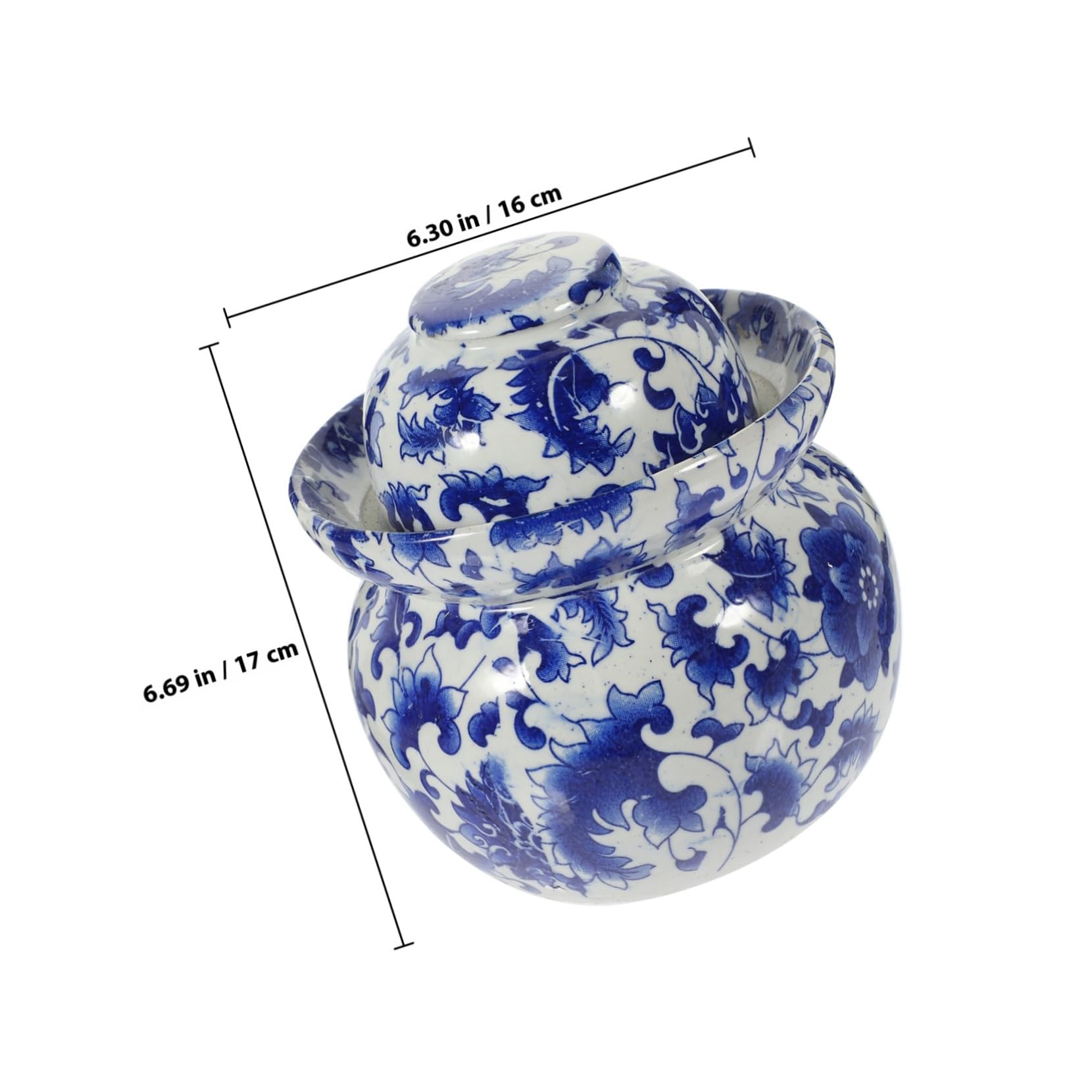 VOSAREA Barattolo Sottaceti Ceramica Sigillato Tradizionale Contenitore Ermetico per Conservazione Sottaceti Verdure Ceramica