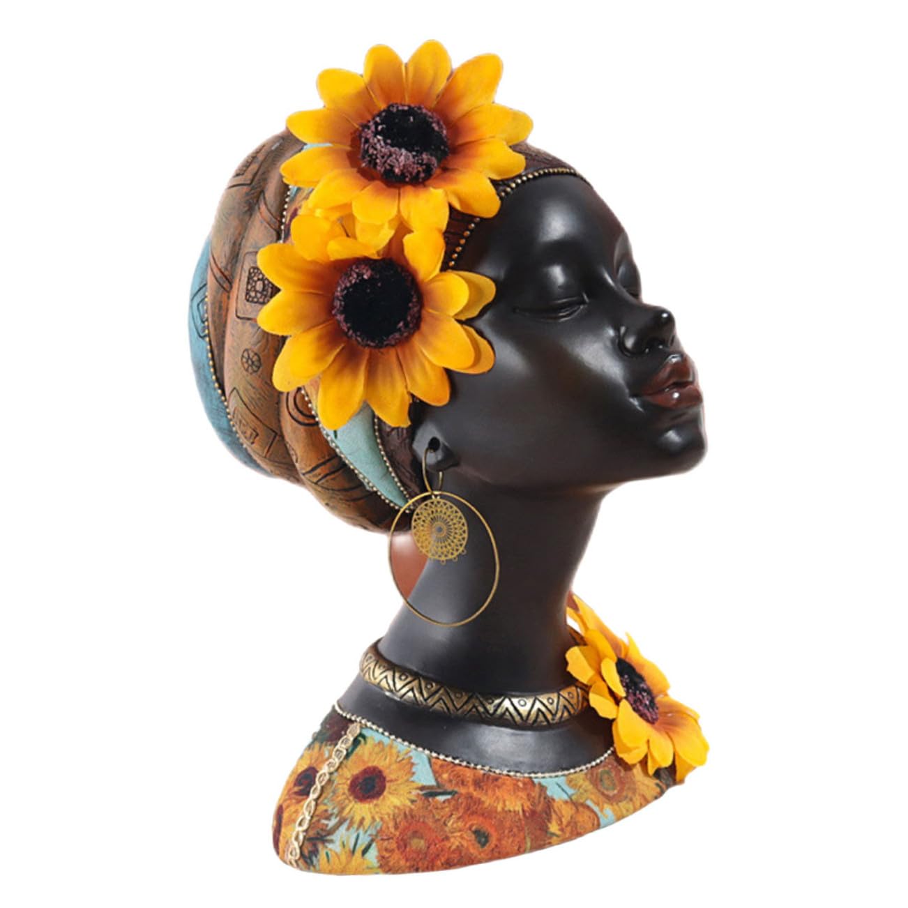 Statue Africaine décorative en résine, le cadeau idéal pour sublimer une maison moderne