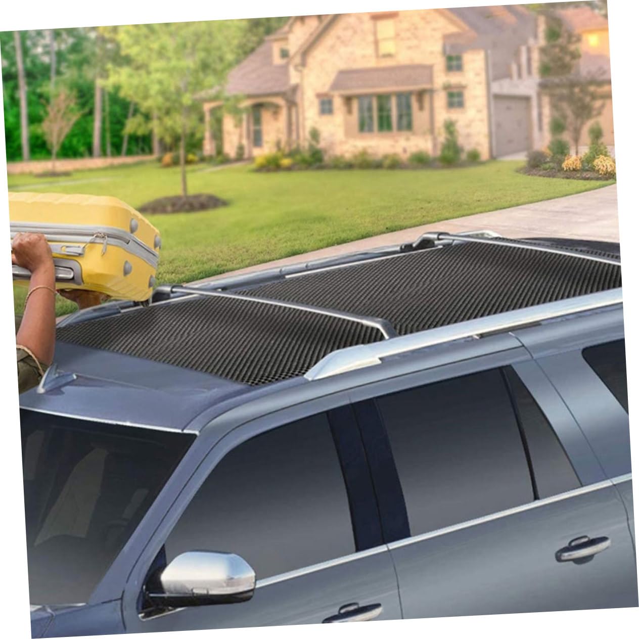 ABOOFAN 2pièces Tapis De Toit Maille Antidérapant pour Voiture Pliables Et Découpables Lot pour Galerie De Toit