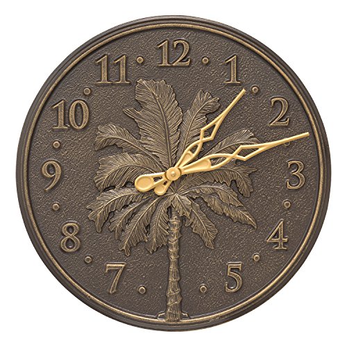 Best Palm Plaque Wall Clocks