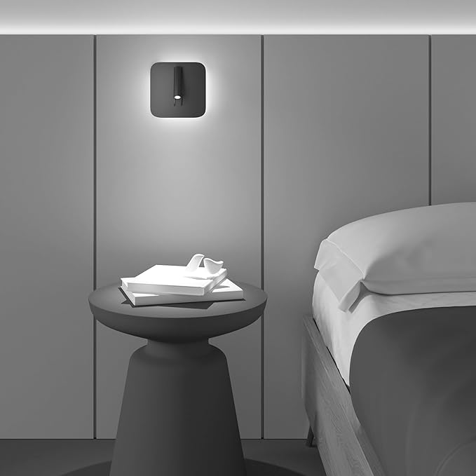 MAYTONI DECORATIVE LIGHTING 1 arm LED Wandlamp Verlichting, Lampen Woonkamer, Eigentijds, Metaal of Mat Kleur, Modern, Vierkant, Lichtstroom Lm: 540, Kleurtemperatuur K: 3000, 230V IP 20 photo 2