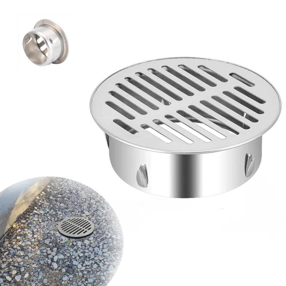 Cubierta de drenaje de piso de acero de alta calidad, rejilla de drenaje HeavyDu para ducha, sótano, patio y colador de agua eficaz para tuberías de 150 mm