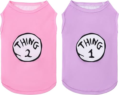 Miniatura 33 de CuteBone Paquete de 2 camisas para perros, ropa suave para mascotas, chaleco de verano transpirable para cachorros pequeños y ropa elástica