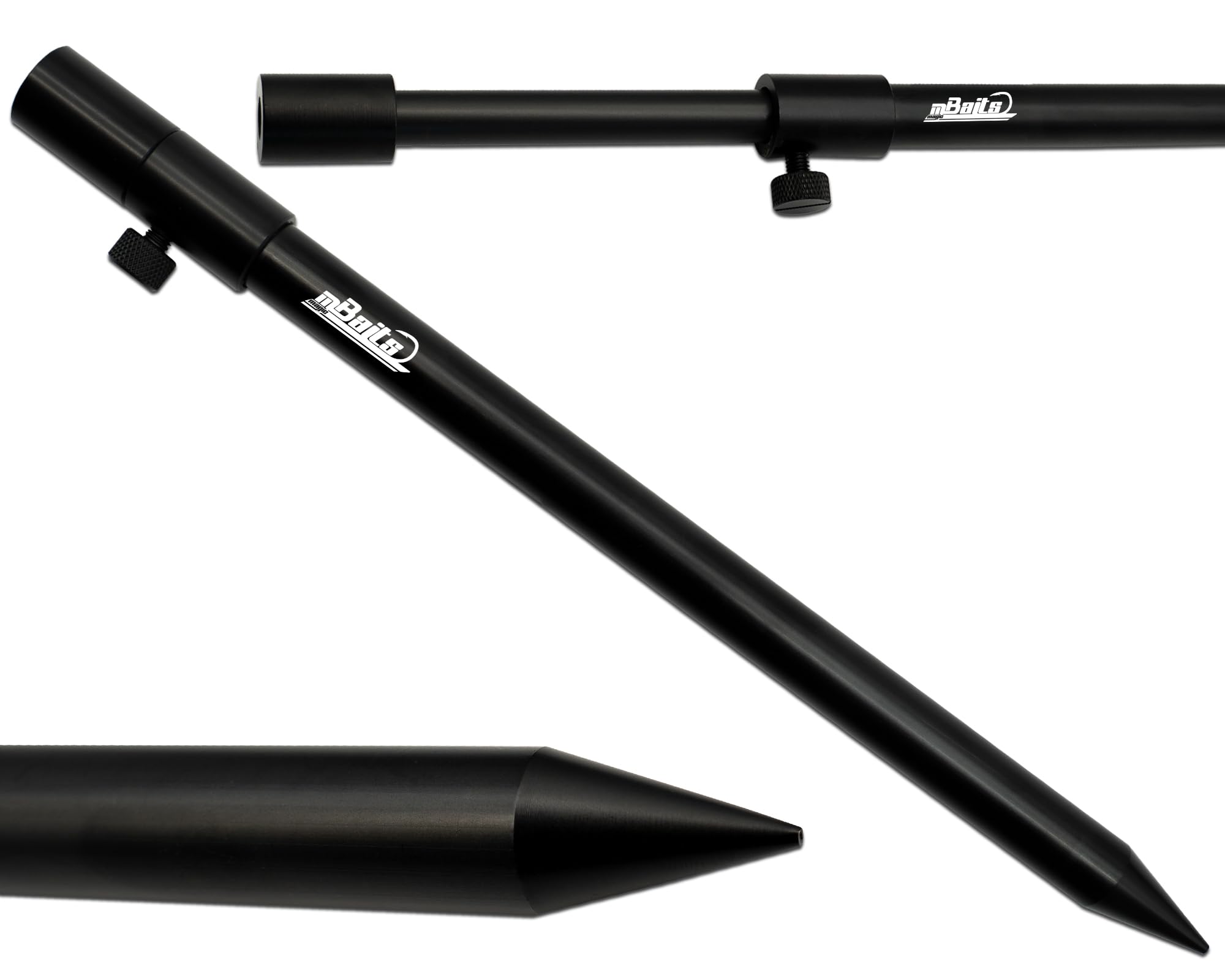 Angel-Berger Magic Baits Black uchwyt na wędkę, różne długości, aluminium (30-50 cm)