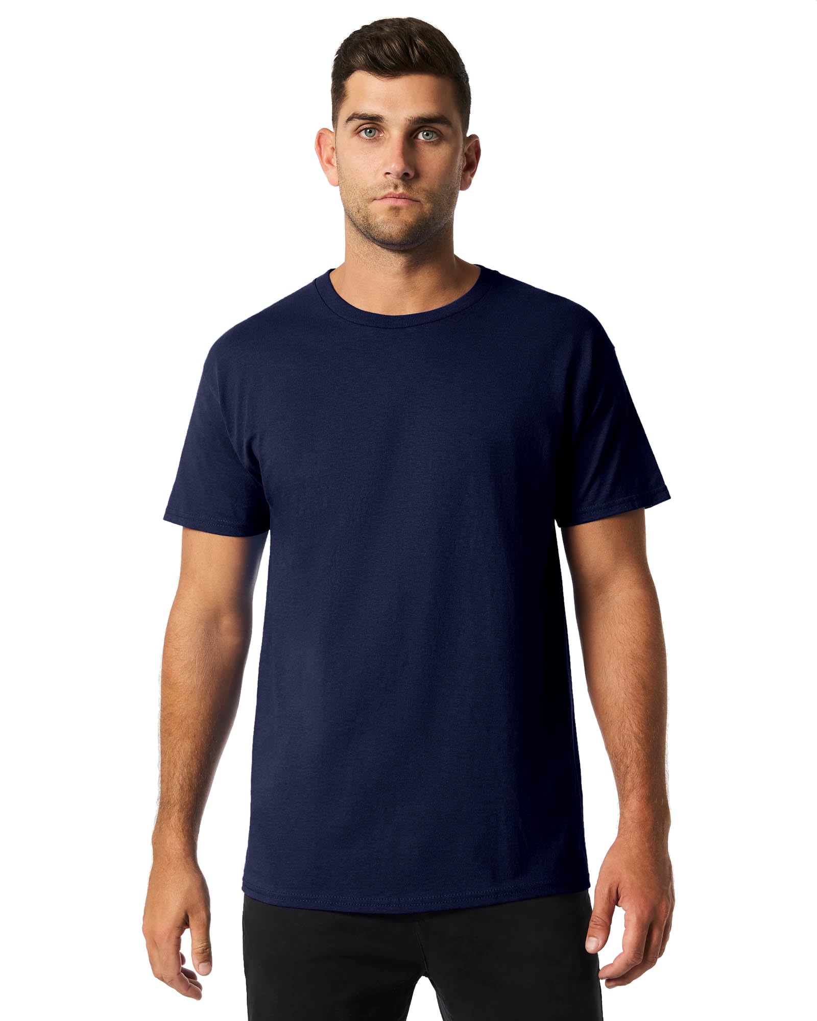 Gildan Men's Navy Ultra Cotton Short Sleeve T-Shirt (4Xl) (Navy)