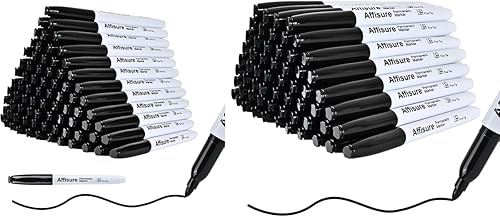 Affisure Marcadores permanentes 60 y 100 paquetes de marcadores permanentes a granel