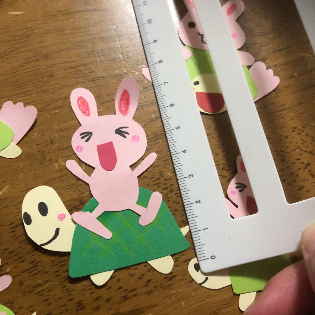 Amazon.co.jp: 冬の壁面飾り うさぎとかめ 年賀状 卯年 画用紙