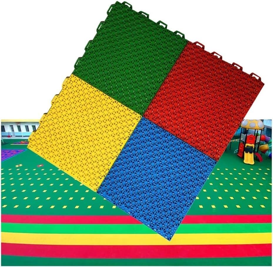 Azulejos entrelazados modulares para crear canchas deportivas en patios y jardines
