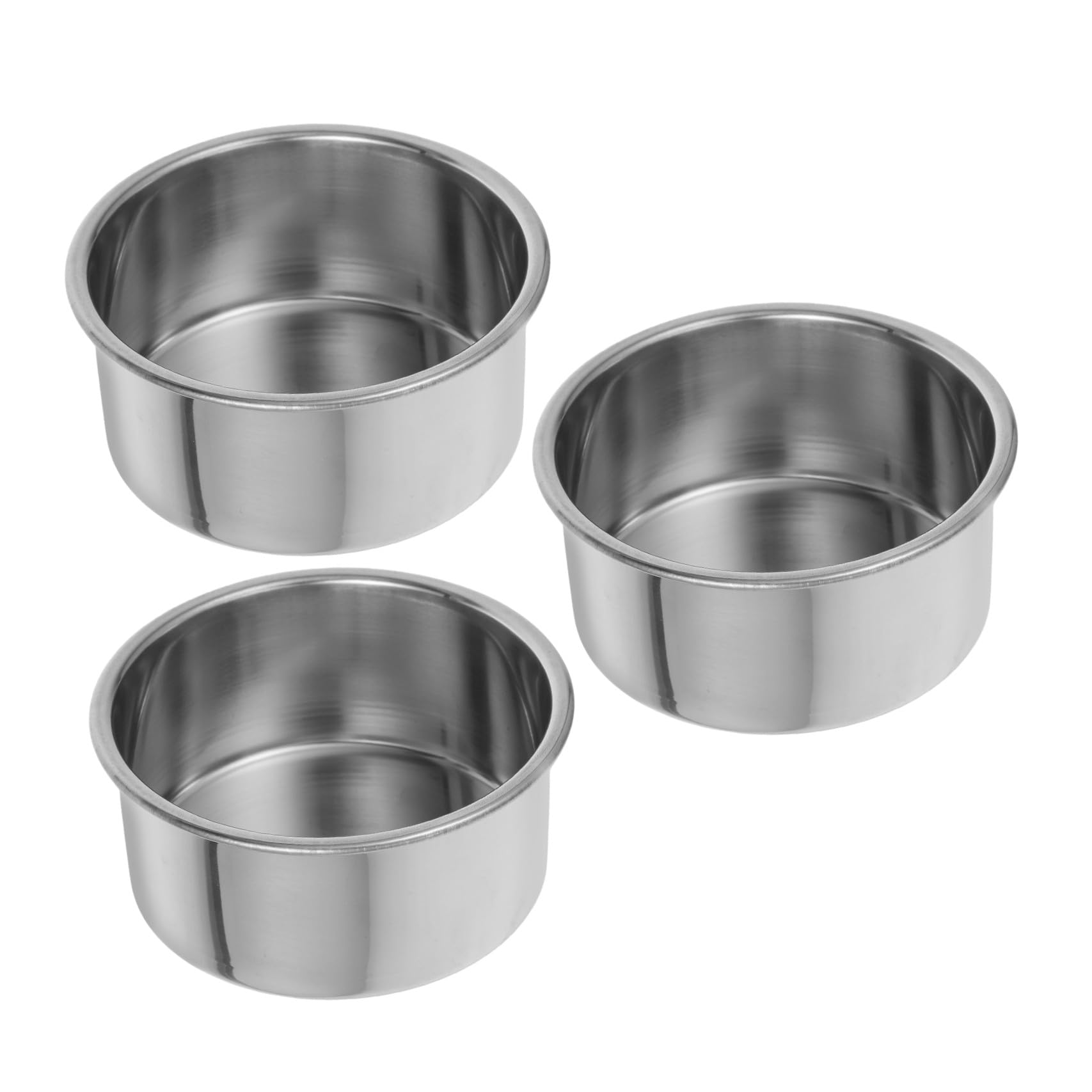 Artibetter 3pezzi Teglia da Forno in Acciaio Inox Teglie Rotonde per Torte Mini Teglie da Forno per Torte e Crostate per Mini Cotture