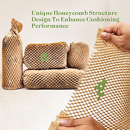 honeycomb packing paper 1534 x 13139 packing paper substitute alternative for bubble cushioning wrap for moving shipping packaging recyclable moving supplies bubble packing wrap protective roll