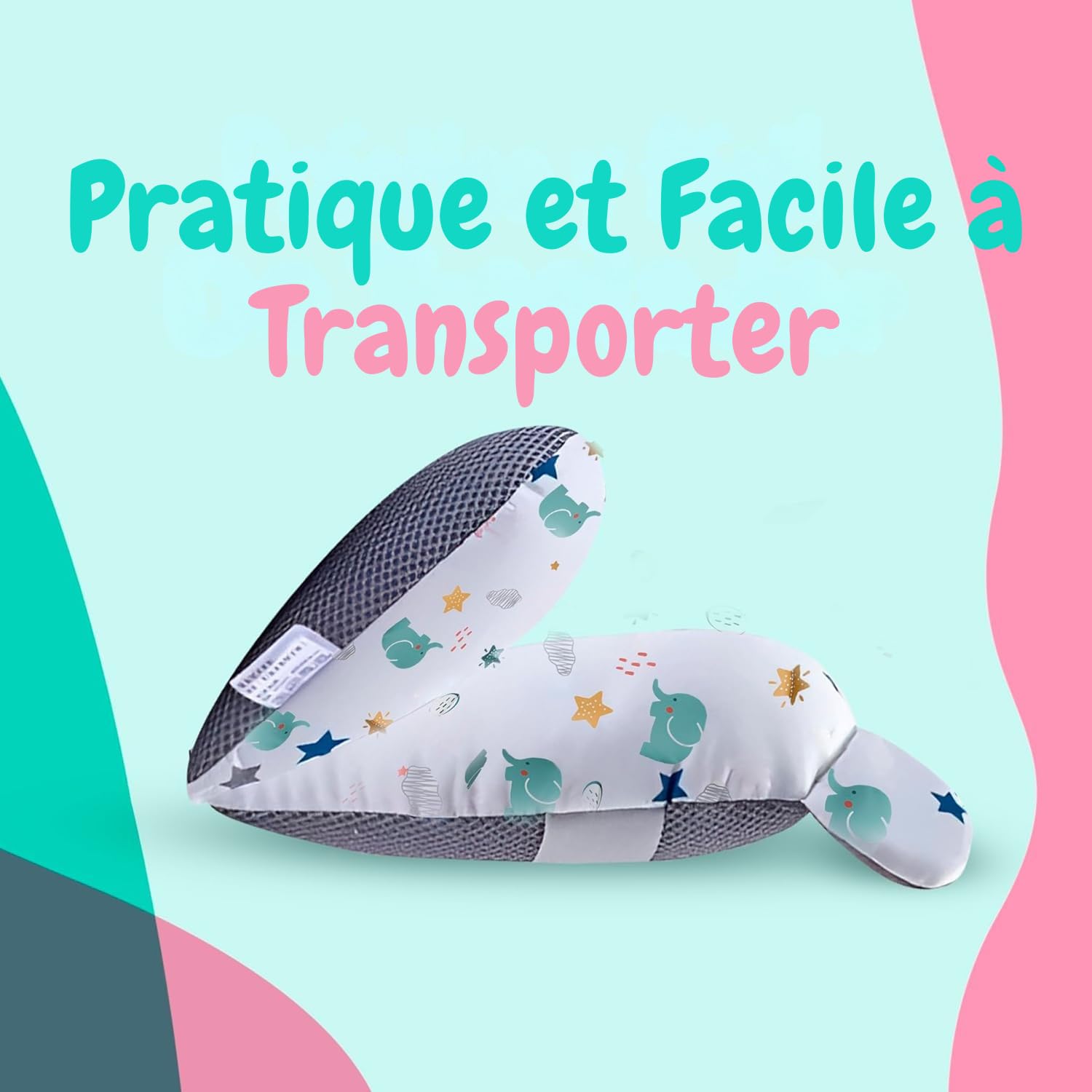 Coussin de Bain Bébé + Pichet de Bain – Coussin Baignoire Bébé Universel – Réducteur Baignoire pour Bébé – Matelas Doux & Antidérapant (Blanc)