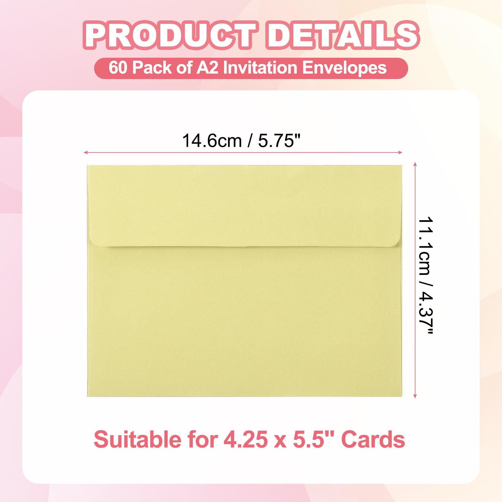 PATIKIL 60Pack A2 Envelopes - Image 2