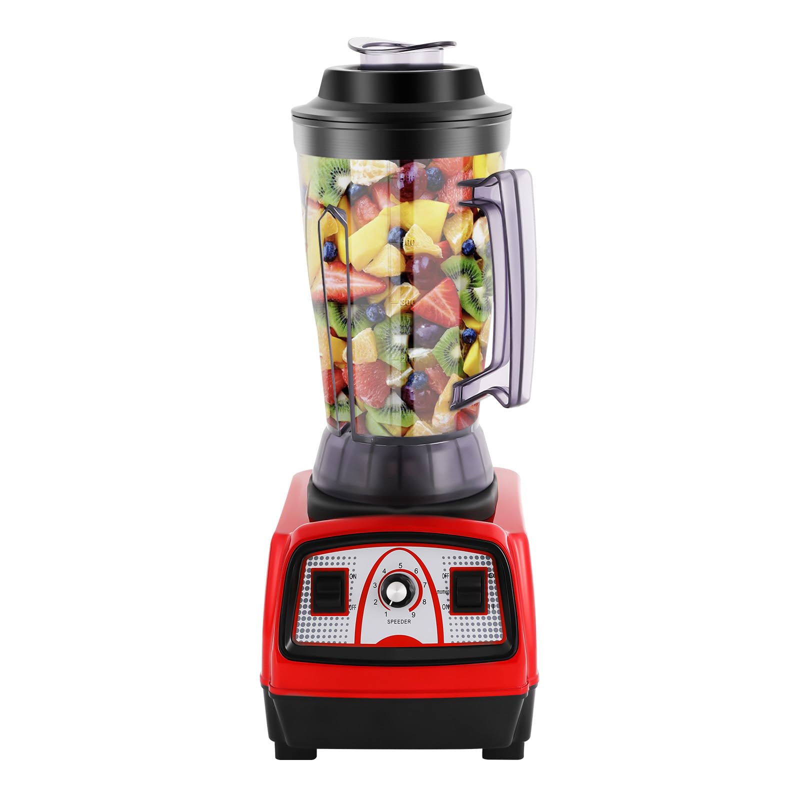 Mikser elektryczny 2800 W, wielofunkcyjny blender na podstawie stalowej, 2 w 1 blender kuchenny ze stali nierdzewnej, blender do smoothie, sokowirówka do lodów