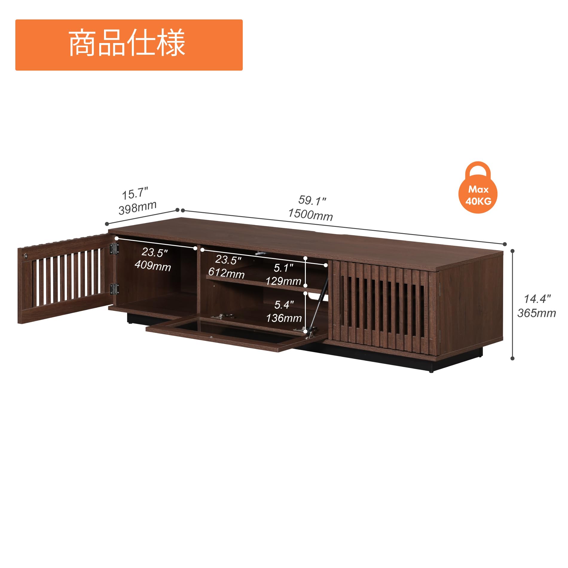 Amazon｜WAMPAT テレビボード テレビ台 ローボード TV ボード ガラス