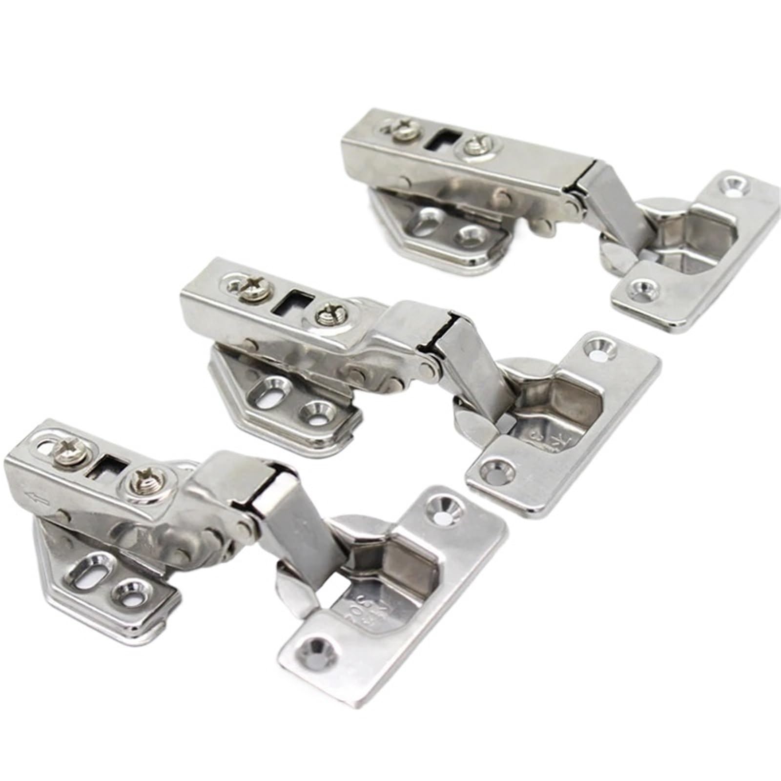 1/2/4/8pcs Hinges Furniture Cabinets Stainless Steel Door Hinges(Fixed FO 4PCS)