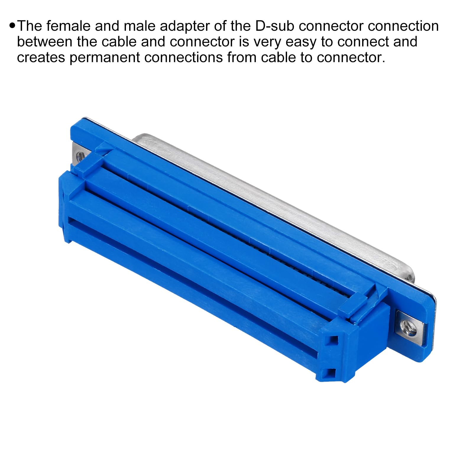 QUARKZMAN Connettore D-sub DB37 IDC Crimp Femmina Presa 37-pin 2-Row Femmina Breakout Terminale Porta Seriale per Attrezzature Meccaniche CNC Computer Confezione da 2