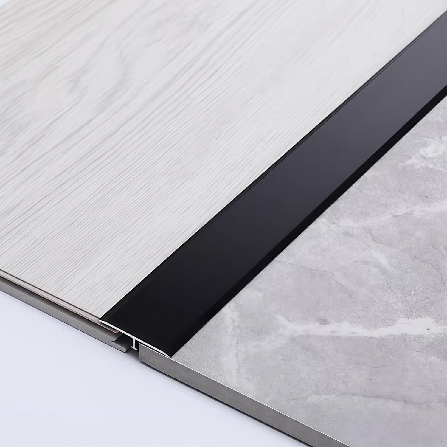 Tira de transición de aluminio de 28 mm para costuras de pared y azulejos
