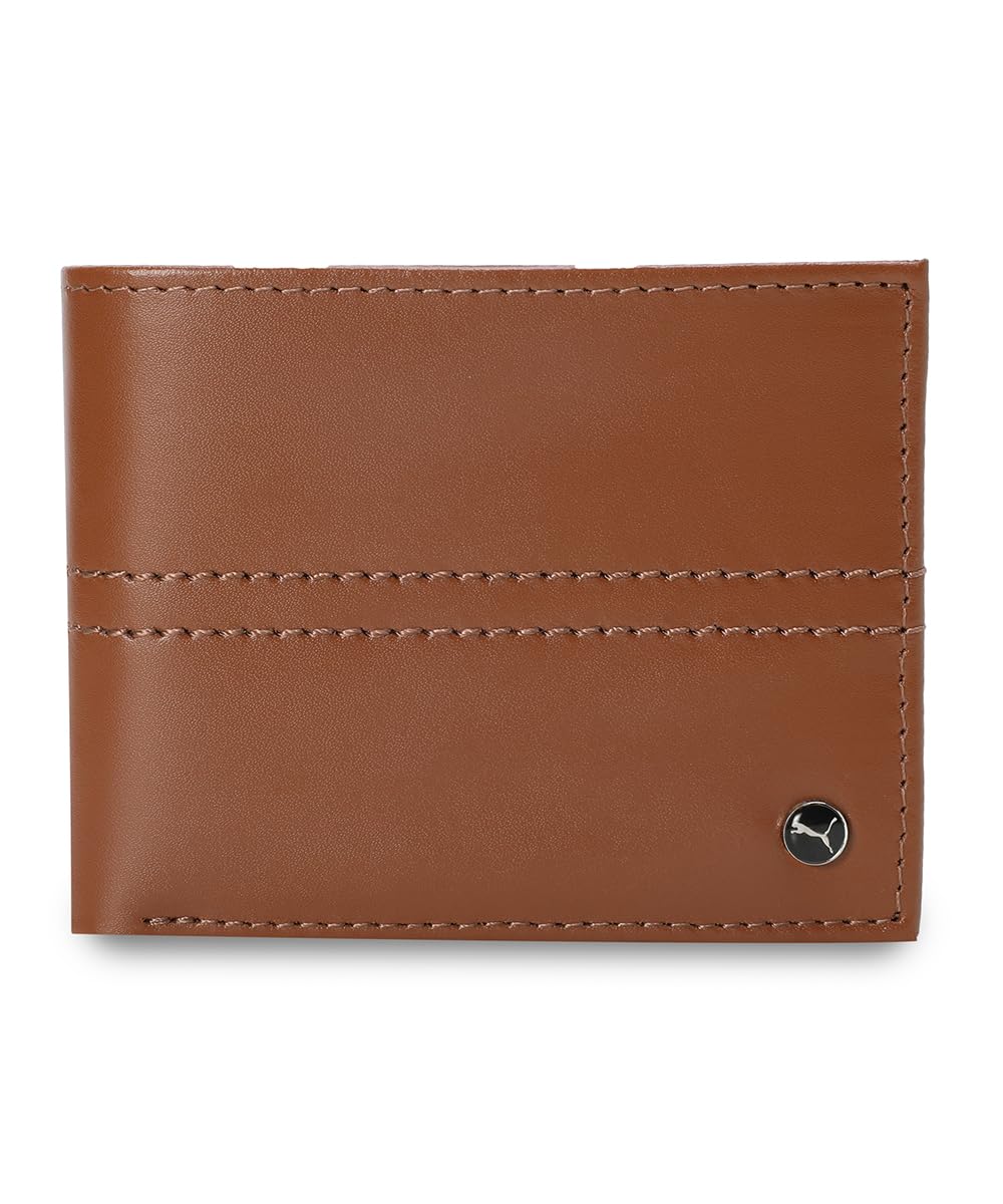 Puma, Unisex-Adult, Script Logo Wallet, Desert Tan, (9216601)