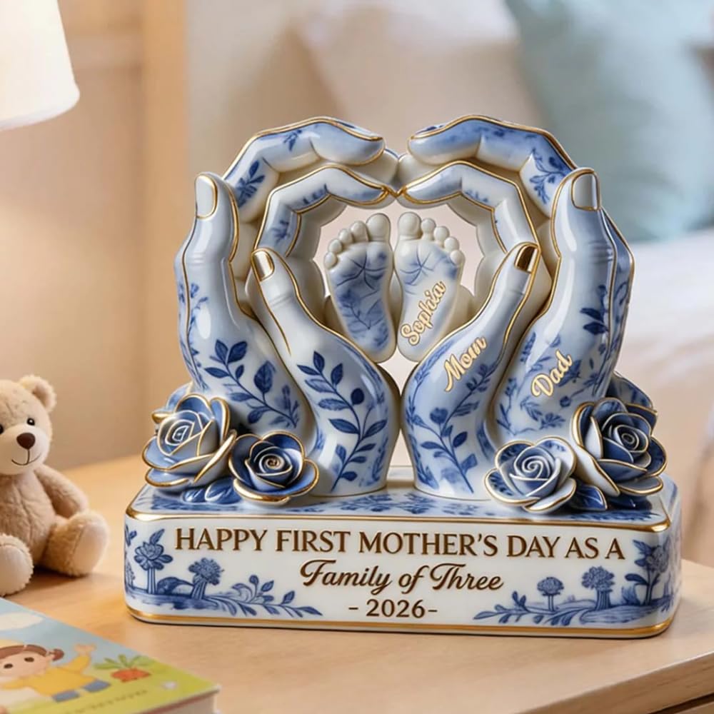 Amazon.com: Toile De Jouy Family First Mother's Day Plaque