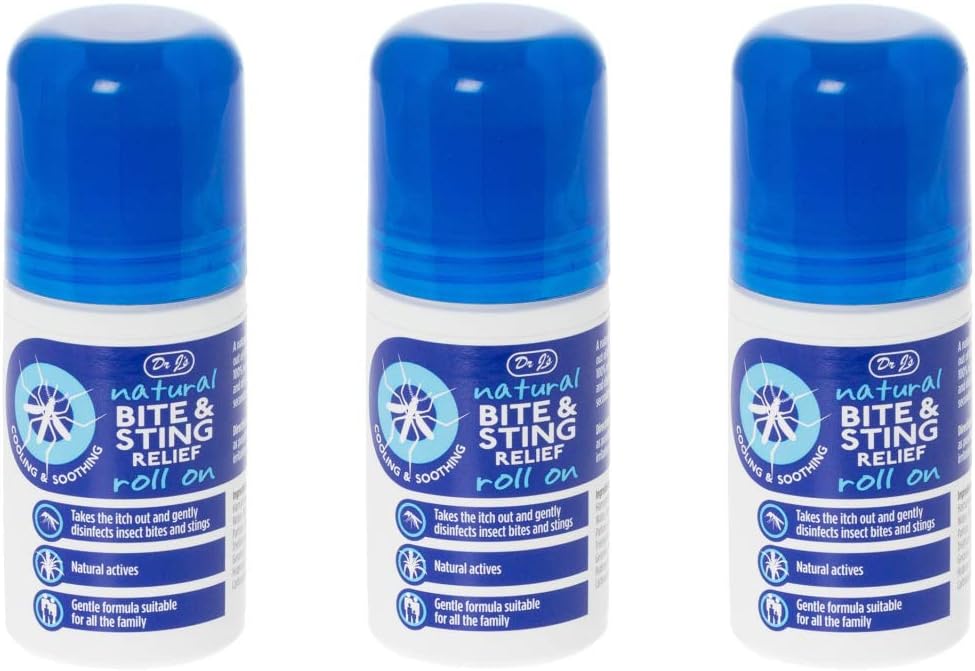 BITE & Sting Relief Roll On with Witch Hazel & Aloe Vera, 3 x 50 ml