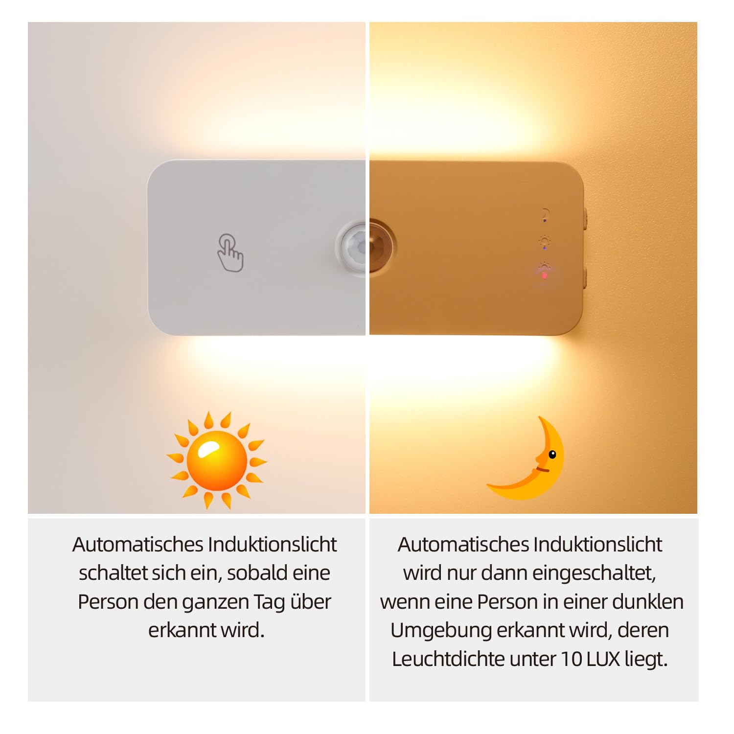 da LIGHT Removable CCT LED Night with PIR sensor 4Pack