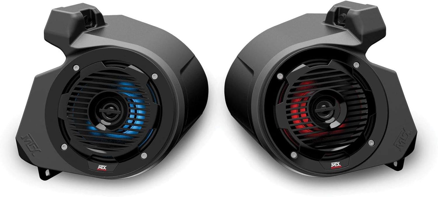MTX Audio RZR-14RC-THUNDER5 5-Speaker Amplified Audio System Compatible with 2014+ Polaris RZR Vehicles with RideCommand