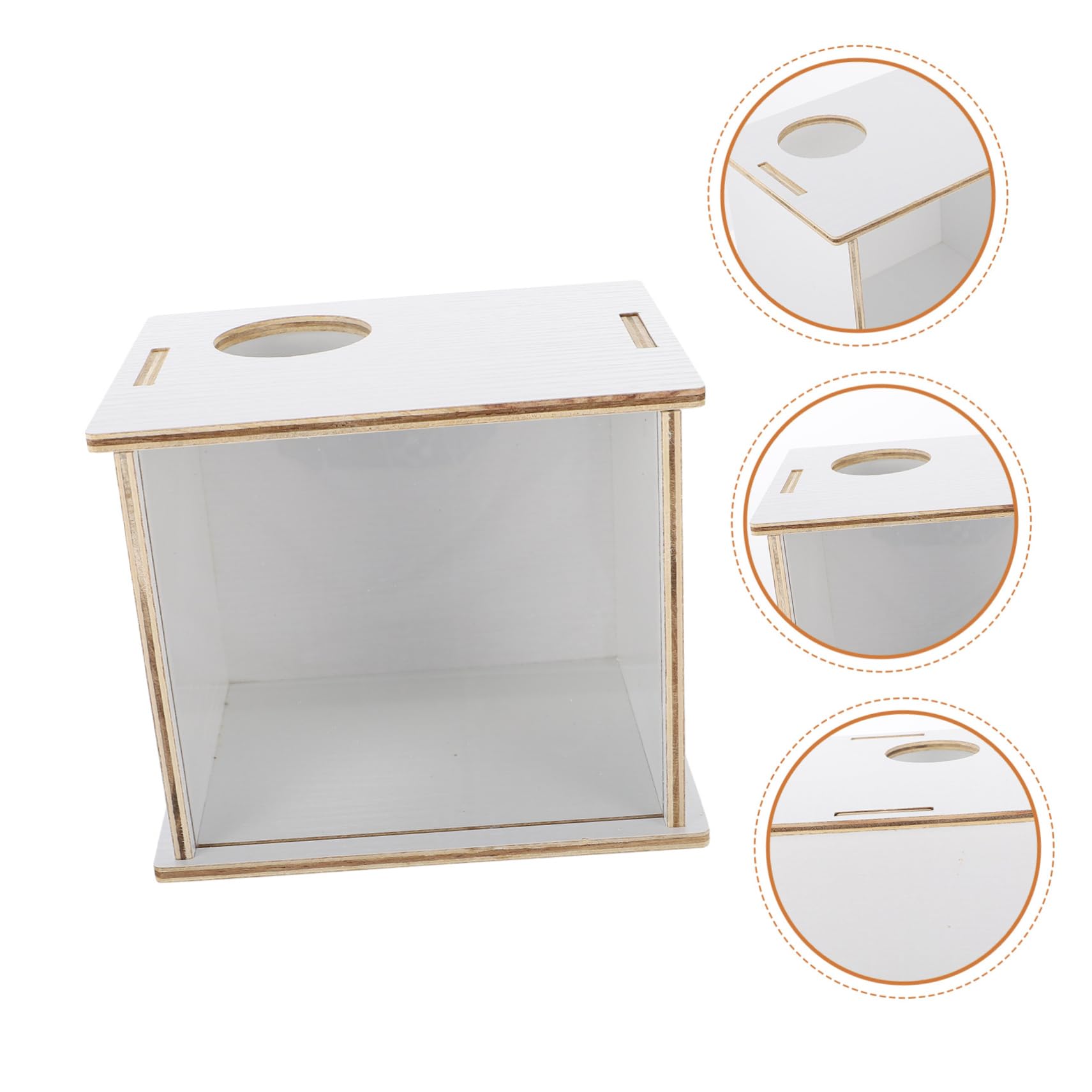 Multifunktions Sandbad für Hamster und Chinchillas aus Acryl und Holz