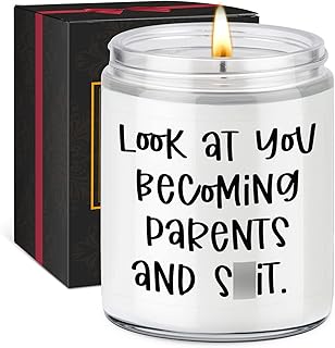 Miracu Candle, New Parents Gifts for Couples, First Time Dad, Mom to be, Gender Reveal Ideas for Parents to Be - Pregnancy Congratulations, 1st Baby, Expecting Mommy, Christmas, New Mom and Dad Gifts