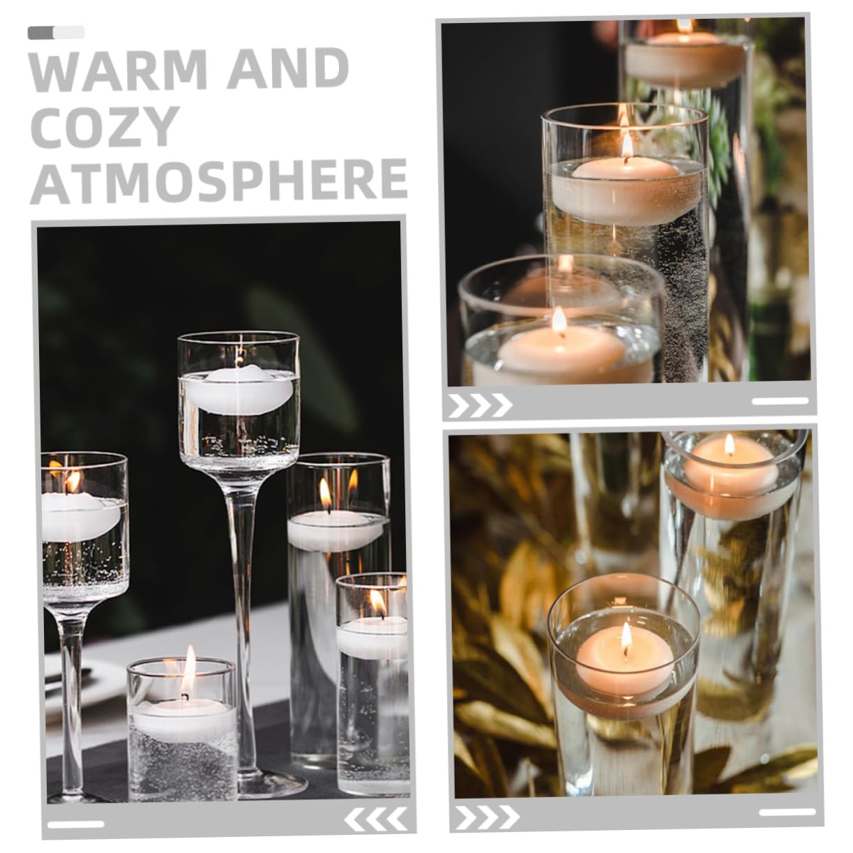 10piezas Velas Flotantes sin Aroma para Bodas Velas para Fiestas y Decoración del Hogar para Jarrones Cilíndricos Restaurantes o Fiestas