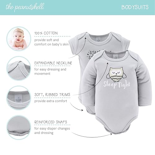 Miniatura 3 de The Peanutshell Conjunto de ropa y accesorios para recién nacidos para bebés niños o niñas Juego de regalo de canastilla de 23 piezas Se adapta a