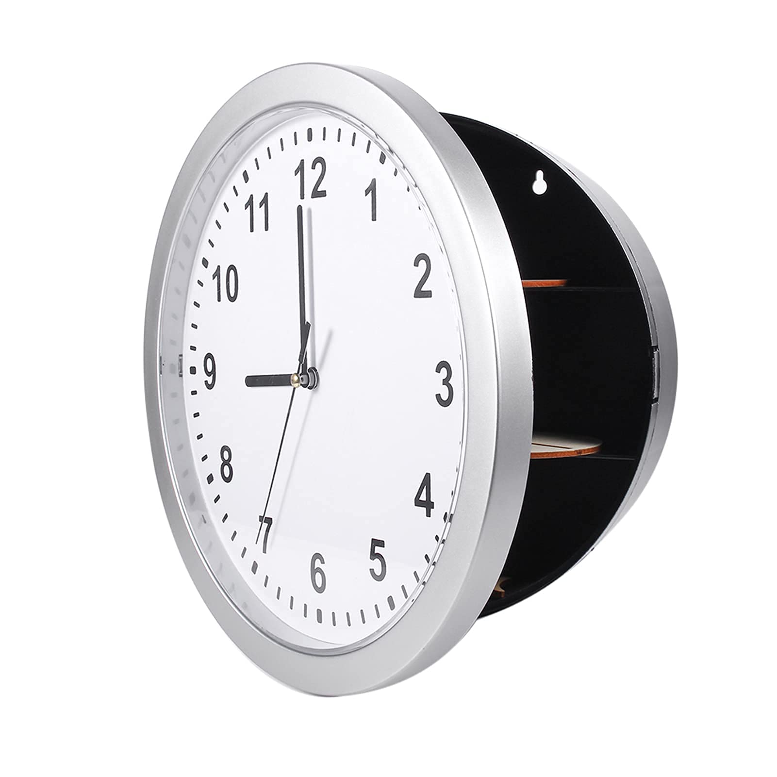 Reloj Reloj de pared seguro y caja de seguridad oculta en un reloj de pared secreto oculto Caja de contenedor seguro para guardar dinero, joyas, objetos de valor, almacenamiento en efectivo