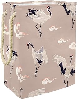 Panier À Linge Grue À Couronne Rouge Panier De Rangement De Jouets Imperméable Boîte De Rangement Organisateur Pour Enfants Garçons Et Filles 49x30x40.5 cm