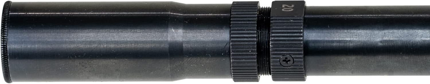 Malcolm 20X Vintage Target Scope, Unertl Style Micrometer, 3/4" Tube, Crescent Cut Scope Blocks