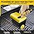 Electric Grill Cleaner: Cordless Rechargeable Grill Clean Brushes Automatic Robot for Outdoor BBQ - 360° Rotating Cleaning Brush with Replacement Bristles