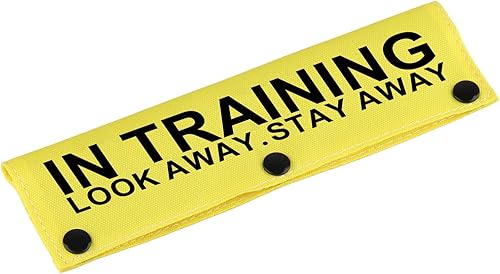 Funda para correa de perro de servicio en entrenamiento Look Away Stay Away, funda envolvente para correa de perro (manga para llevar lejos - YE)
