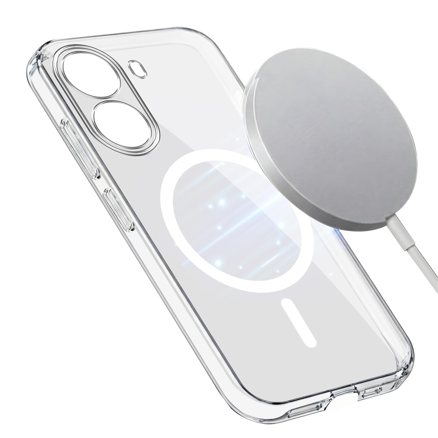 Jkobi Lifetime Anti-Yellow MagSafe Compatible Clear Back Cover