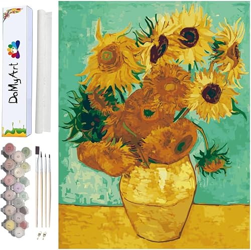 Miniatura 7 de DoMyArt Kit de pintura acrílica por números para adultos, pintura de fama mundial, 16 x 20 pulgadas (música)