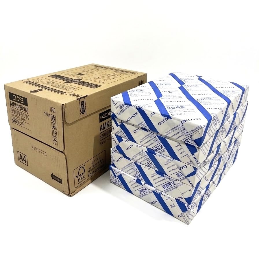 Amazon | コクヨ コピー用紙 A4 FSC認証 白色度80% 紙厚0.09mm 500枚×5