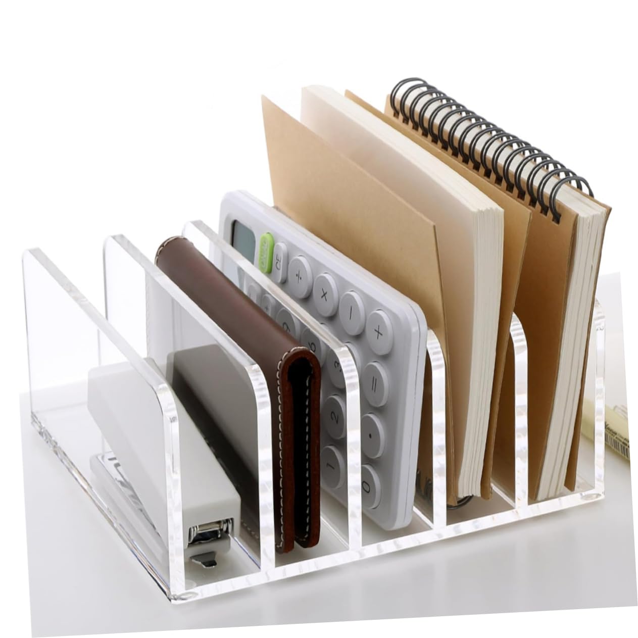 Organizador de Archivos Vertical de Escritorio de 5 Compartimentos