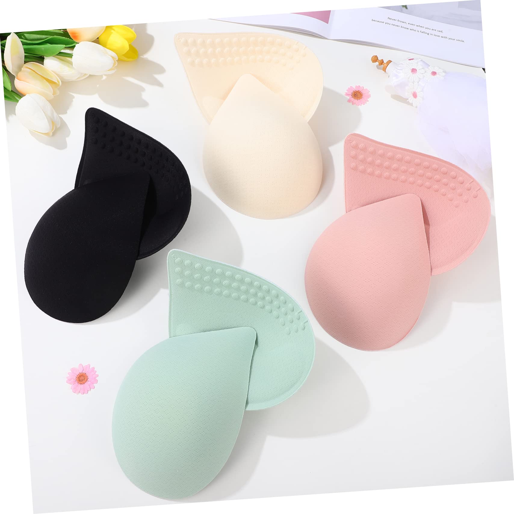 Healvian Almohadillas de Sujetador Desmontables y Lavables 85d-90d 12 Pares