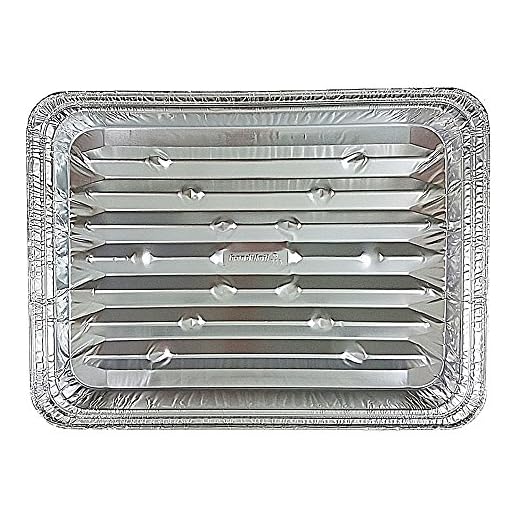 Handi-Foil Disposable Aluminum Foil Broiler Baking Cooking Pan - HFA REF # 333 (25)