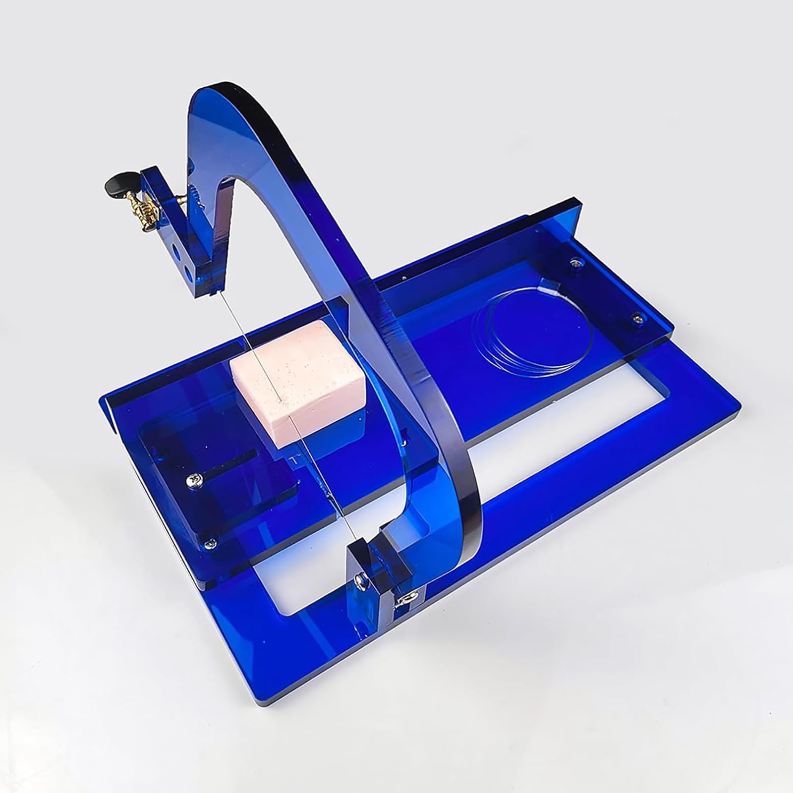 SaryEdge Adjustable Adjustable Soap Cutting Tool, Professional Soap Cutter, with Size Scale, Multifunction Cutting Beveler Planer Supplies Soap Cutter Box, for Handmade Soap,