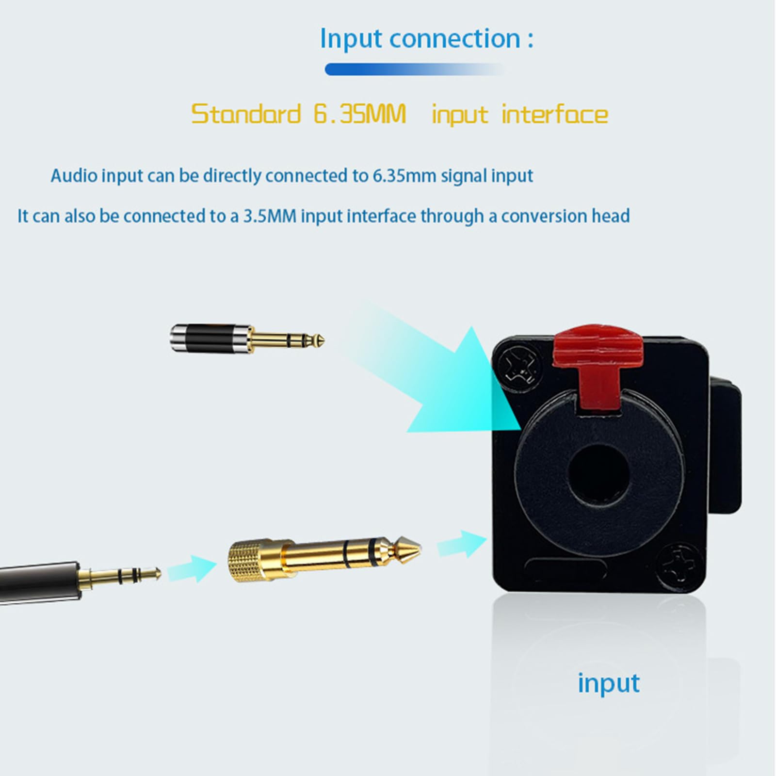 Piccolo amplificatore per cuffie in ear monitor amplificatore 8Ω a 250Ω intervalli di impedenza per studio e palco uso cuffia