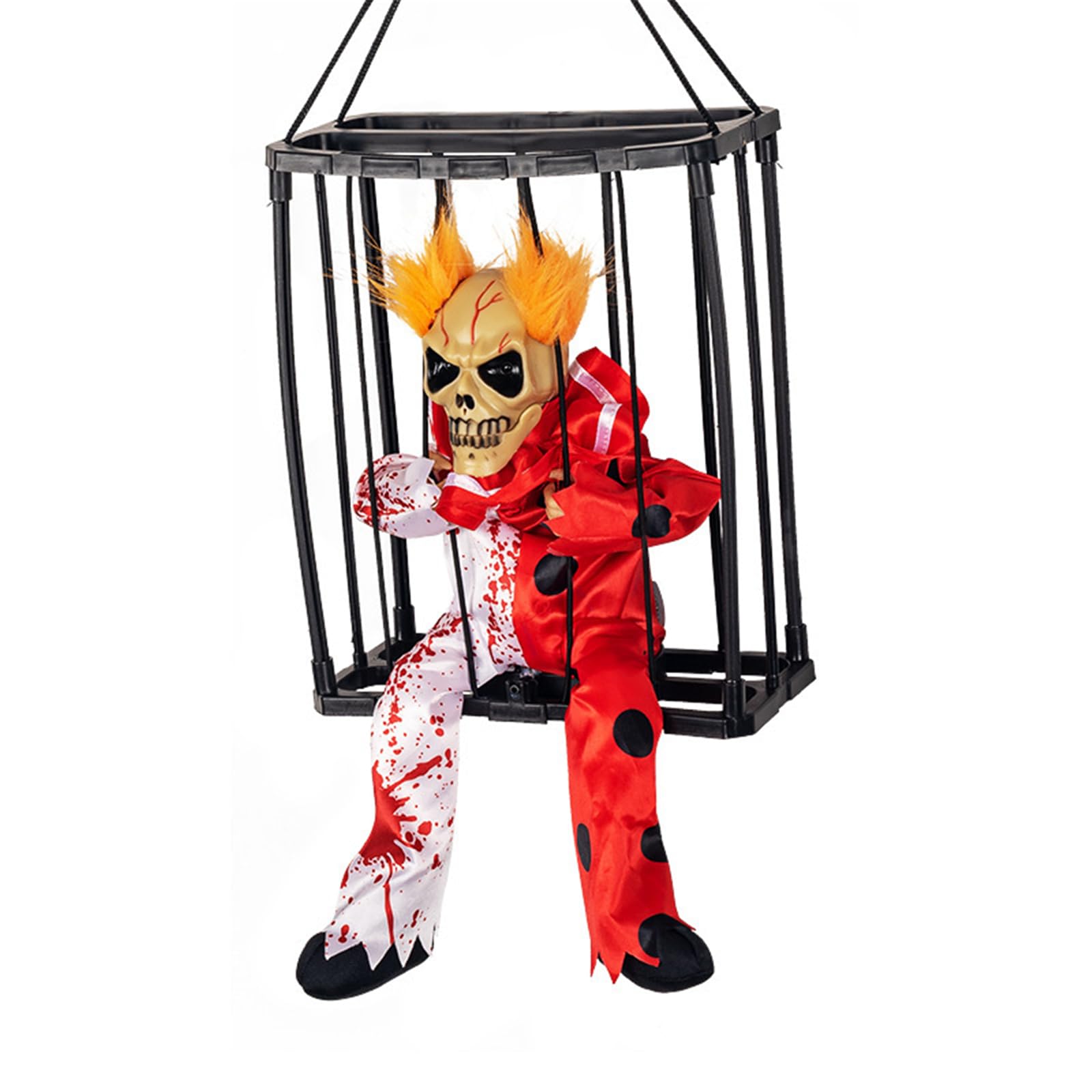 Elnwnnkc K Scary Prison Cage For Ids Friendly Halloween Decorations Eerie Eerie House Decorations