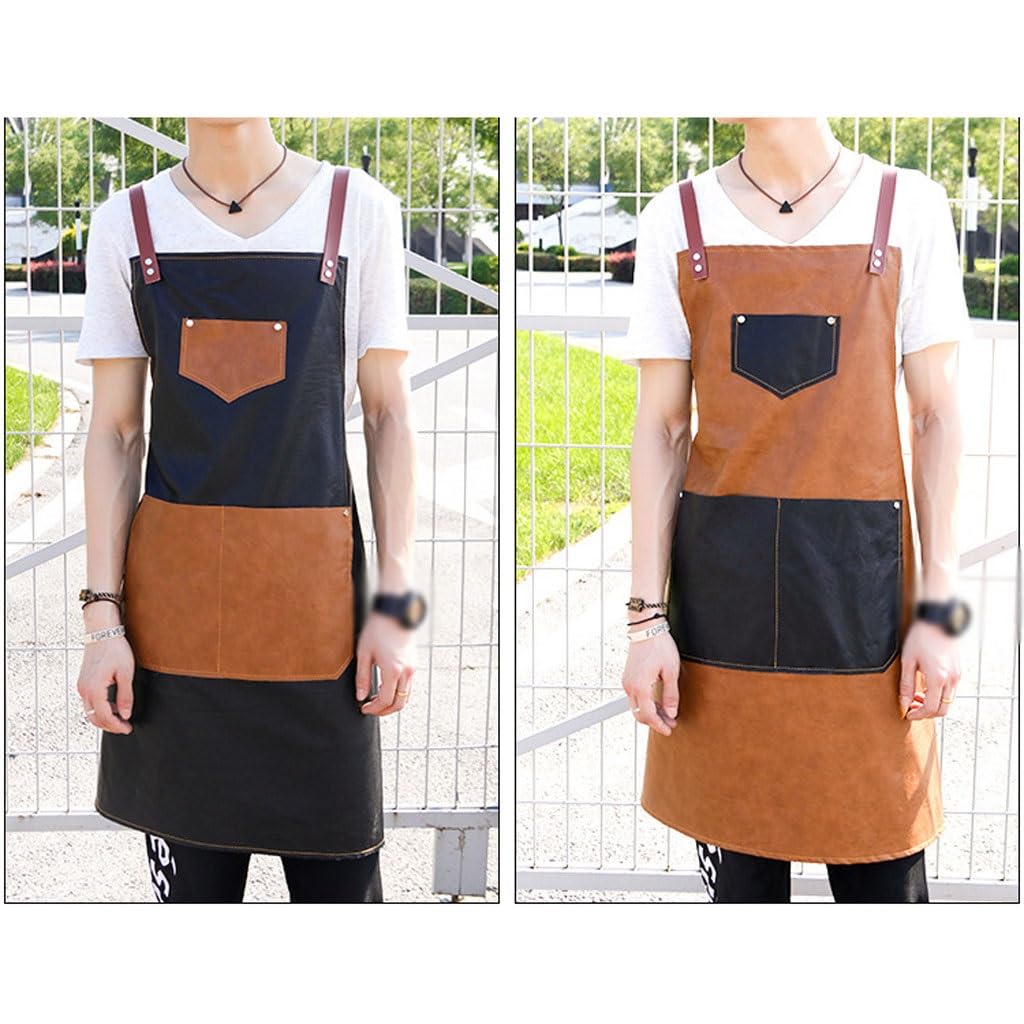 Delantal de Cocinero Delantales for cocina, chefs masculinos y femeninos, té con leche, cafetería, peluquería, manicura, ropa de trabajo de restaurante Delantales de Cocina