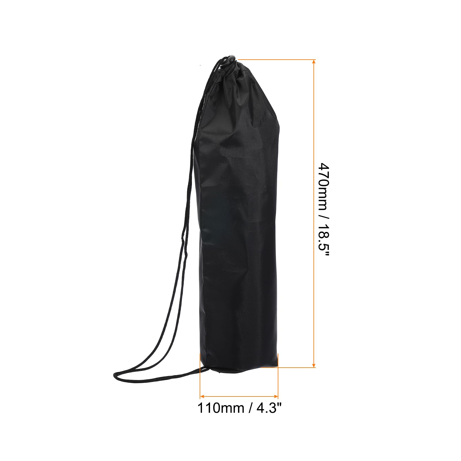 PATIKIL 19" Długi Monopod Torba Etui Torba, Nylon Torba Przenośny Pasek Na Ramię Składany do Kamery Monopod, Czarny, Czarny
