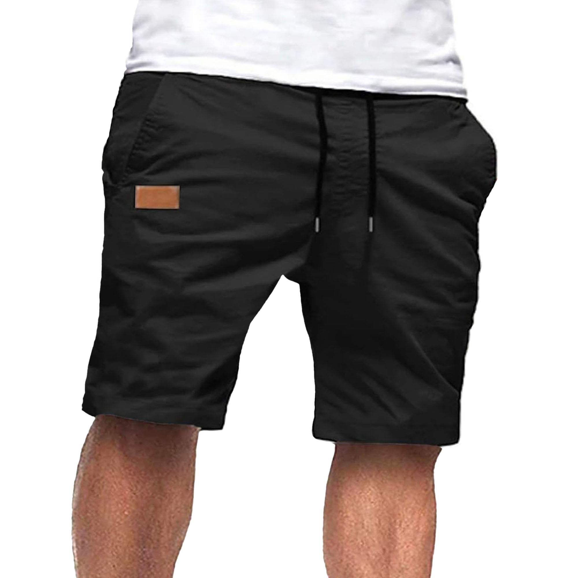 Short cargo homme coton jambe droite d'été décontracté - 8