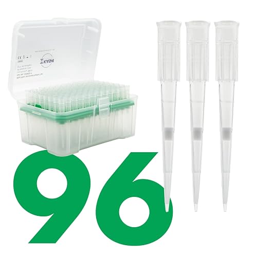Kashi Scientific 20 uL Universal Filtering Racked Laboratory Pipette Tips, Sterile Dnase/Rnase Free, Pyrogen Safe [20ul, Filtered, 96 Tips]
