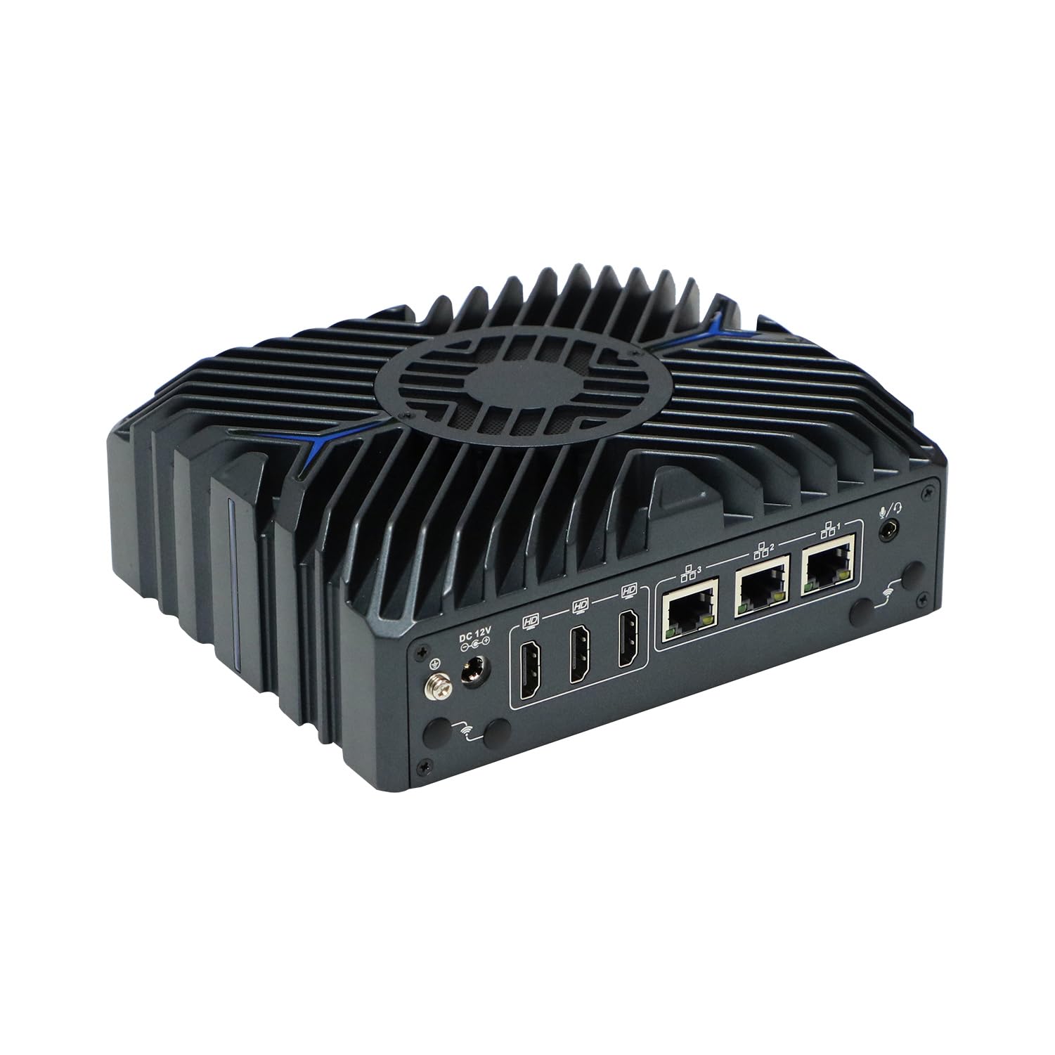 Micro Firewall Appliance, Mini PC, PFSense, Mikrotik, OPNsense, VPN, Router PC, I3 1215U, RX16, AES-NI, 3 x 2.5GbE I226-V LAN, 3 x HDMI, 2 x COM, SIM Slot, TPM2.0, 0 RAM, 0 Storage, Barebone No System